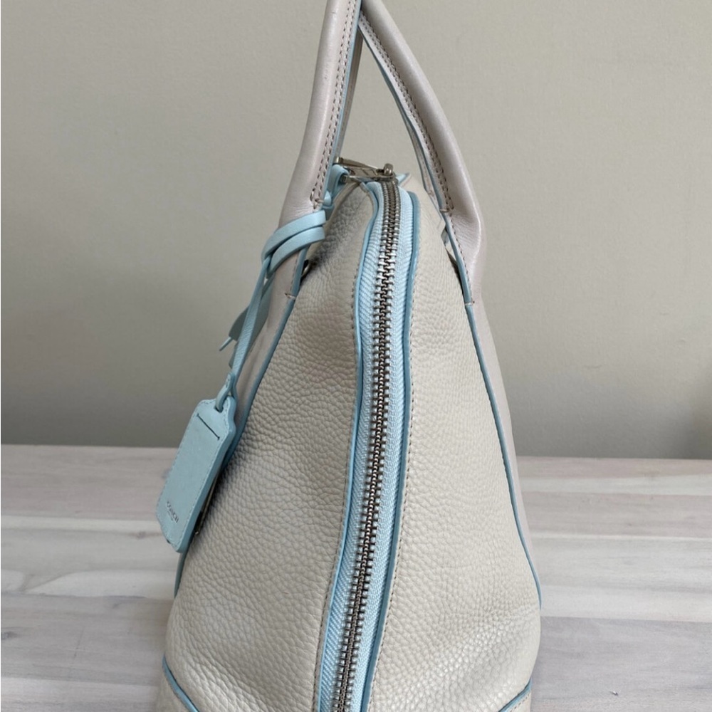 Coach Bleeker Preston Edgepaint Cream/Blue Shoulder/Crossbody Bag - Picture 4 of 11
